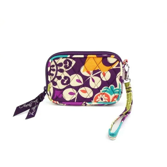 Vera Bradley Plum Crazy Wristlet - Picture 1 of 10